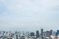 Bangkok city panorama skyscraper cityscape of the capital of Thailand Royalty Free Stock Photo