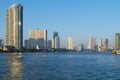 Bangkok city skyline beautiful location in downtown city Royalty Free Stock Photo