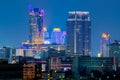 Bangkok city skyline beautiful location in downtown city Royalty Free Stock Photo