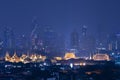 Bangkok city skyline beautiful location in downtown city office building Royalty Free Stock Photo