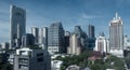 Bangkok city skyline beautiful location in downtown city office building and travel place Royalty Free Stock Photo