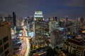 Bangkok city skyline at night