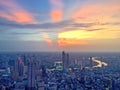 Bangkok city and skyline view