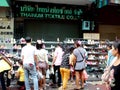 Bangkok is a city in Thailand,capital of the state of Thailand. Selling shoes on the street o