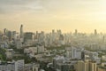 BANGKOK CITY, THAILAND - Urban office building, Polluted city full of dust and smog, Air pollution.