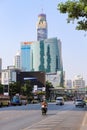 Bangkok city view ratchadamri road.
