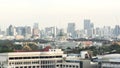 Bangkok city in a winter day