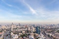 Bangkok cityscape, central business district of Thailand. Royalty Free Stock Photo