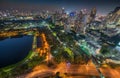 Bangkok Cityscape at Night Royalty Free Stock Photo