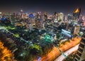 Bangkok Cityscape at Night Royalty Free Stock Photo