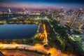 Bangkok Cityscape at Night Royalty Free Stock Photo