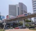 Bangkok cityscape traffic