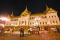 Bangkok-Dec 7:Tourists enjoy the night at Grand Pa Royalty Free Stock Photo