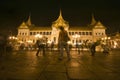 Bangkok-Dec 7:Tourists enjoy the night at Grand Pa Royalty Free Stock Photo