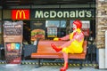 BANGKOK - DECEMBER 14 : ronald-mcdonald at McDonald`s restaurant on December 14, 2017