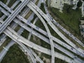 Bangkok elevated road junction and interchange overpass , Bangkok Thailand.