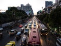 Bangkok evening traffic