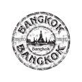 Bangkok grunge rubber stamp Royalty Free Stock Photo