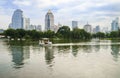 BANGKOK - july 3: Lake view of Lumpini Park