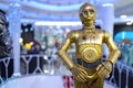 C-3PO Figure From Star Wars Model on display Royalty Free Stock Photo