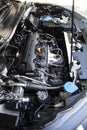 BANGKOK - June 27, 2021: Honda HRV 1.8E 2014, car engine close up.