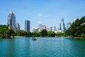 Bangkok Lumpini park in daytime Royalty Free Stock Photo