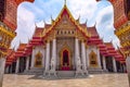 The Bangkok Marble Temple, Wat Benchamabophit Dusit wanaram. Bangkok, Thailand.
