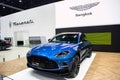 BANGKOK - MARCH 21 : Aston Martin DBX 707 on display at Bangkok International Motor Show 2023 on March 21, 2023 in Nonthaburi,