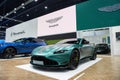 BANGKOK - MARCH 21 : Aston Martin Vantage Roadster on display at Bangkok International Motor Show 2023 on March 21, 2023 in