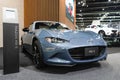 BANGKOK - MARCH 29, 2021 : The Mazda MX-5 car on display at Bangkok International Motor Show in Bangkok, Thailand. The fourth Royalty Free Stock Photo