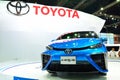 BANGKOK - March 26 : Toyota Mirai, Hydrogen engine Vehicle, on D