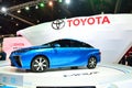 BANGKOK - March 26 : Toyota Mirai, Hydrogen engine Vehicle, on D Royalty Free Stock Photo