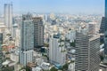 bangkok metropolis, skyline Cityscape, View of downtown with mod Royalty Free Stock Photo