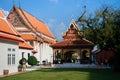 Bangkok National Museum Golden Thai Pavillion of front palace in balck and white