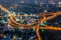 Bangkok night citiscape Royalty Free Stock Photo