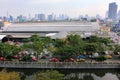 Bangkok panorama and central rail station, Thailand