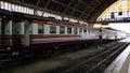 Locomotive train business in the train station,Cheap passenger