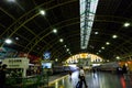 Bangkok Railway Station Hua Lamphong is built in 1916 in an Italian Neo-Renaissance style, with decorated wooden roofs and stain