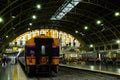 Bangkok Railway Station Hua Lamphong is built in 1916 in an Italian Neo-Renaissance style, with decorated wooden roofs and stain