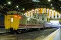 Bangkok Railway Station Hua Lamphong is built in 1916 in an Italian Neo-Renaissance style, with decorated wooden roofs and stain