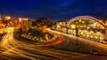 Bangkok Railway Station or Hua Lamphong Train Station, Ancient architecture and famous building landmark in Bangkok city of