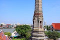 Bangkok Riverside Scene And Wat Arun Royalty Free Stock Photo