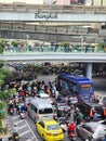 Bangkok rush hour traffic, Thailand Royalty Free Stock Photo