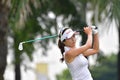 Kim Ji Min of the Republic of Korea in PTT Thailand LPGA Maste Royalty Free Stock Photo