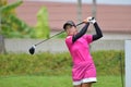Li Jiayun of China in PTT Thailand LPGA Master 2017 Royalty Free Stock Photo