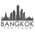 Bangkok Silhouette Design City Vector Art Royalty Free Stock Photo