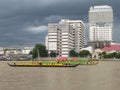 Bangkok-Siriraj Hospital. Second week for practices the Royal Barge Procession. Royalty Free Stock Photo
