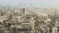 Bangkok skyline in the business center area Is one of the largest cities in Asia Royalty Free Stock Photo