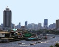 Bangkok, skyline and Chao Praya river