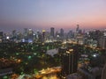 Bangkok skyline early evening dusk Royalty Free Stock Photo